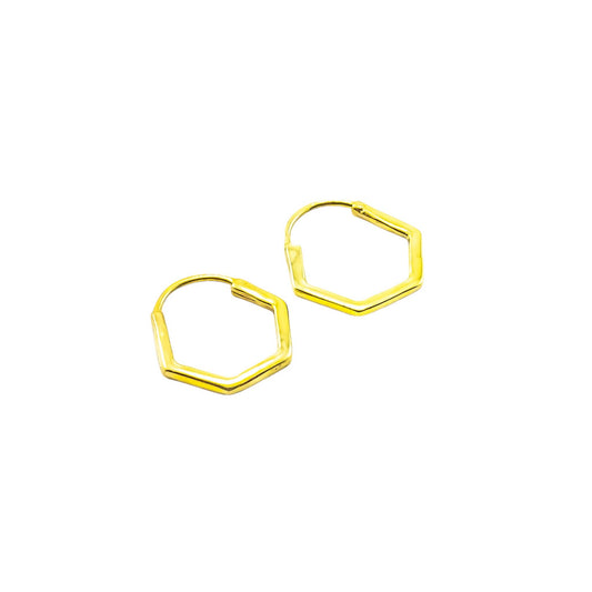 Creolen aus 925er Sterlingsilber – 18 K vergoldet, minimalistisches Design