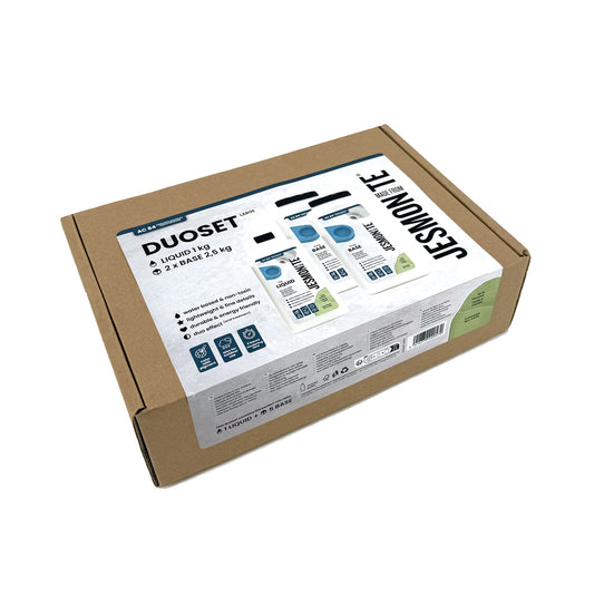 Jesmonite AC84 DuoSet (Big) – Schnellhärtend & Wetterfest – 1 L Liquid & 5 kg Base Base (Kopie)