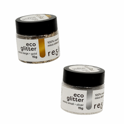 Reslin® Eco Glitter 15 g – Natürlicher Öko-Glitzer aus Mica