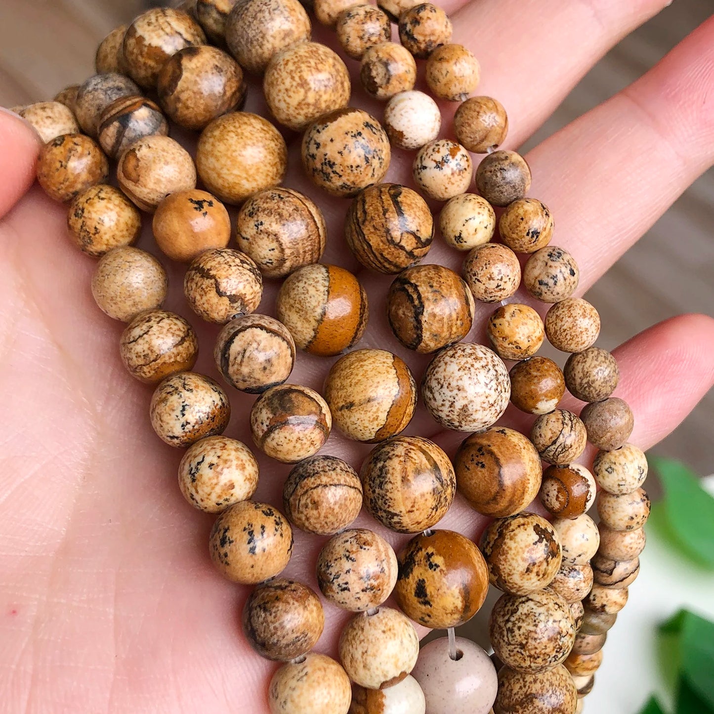 Armband aus Natursteinen – Handgefertigt & Energiegeladen | Perlengröße: ca. 6 oder 8 mm