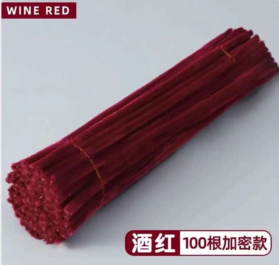 Bunte Pfeifenreiniger / Chenille Basteldrähte – Set für kreative DIY-Projekte (30cm)