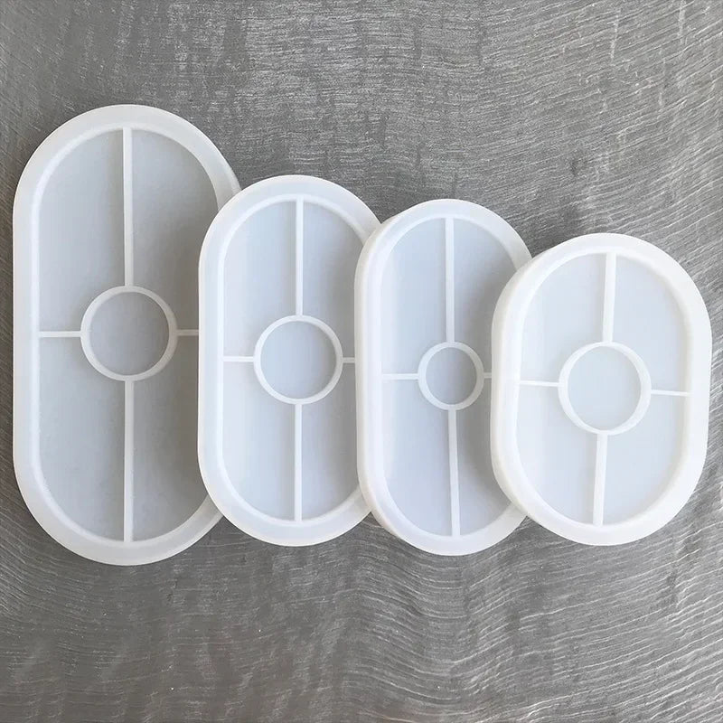 DIY Silikonform Tablett & Untersetzer – Polygon & Oval – Hochwertige Resin-Gießform für kreative Projekte