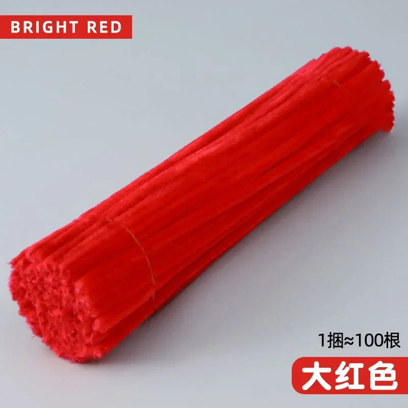 Bunte Pfeifenreiniger / Chenille Basteldrähte – Set für kreative DIY-Projekte (30cm)