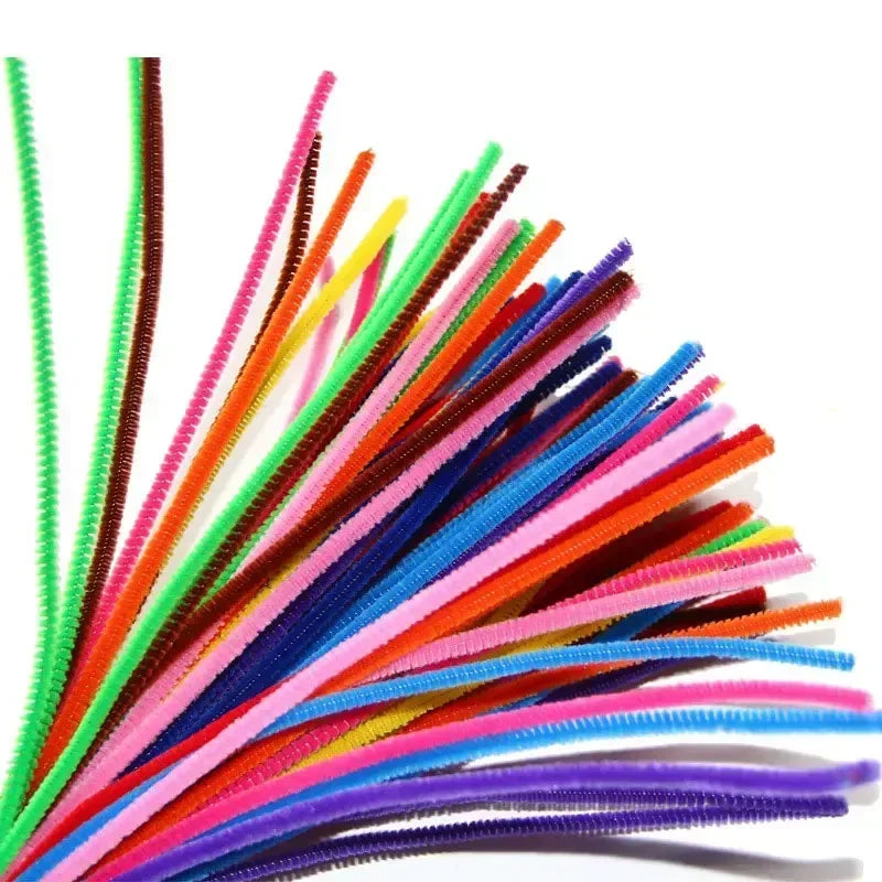 Bunte Pfeifenreiniger / Chenille Basteldrähte – Set für kreative DIY-Projekte (30cm)