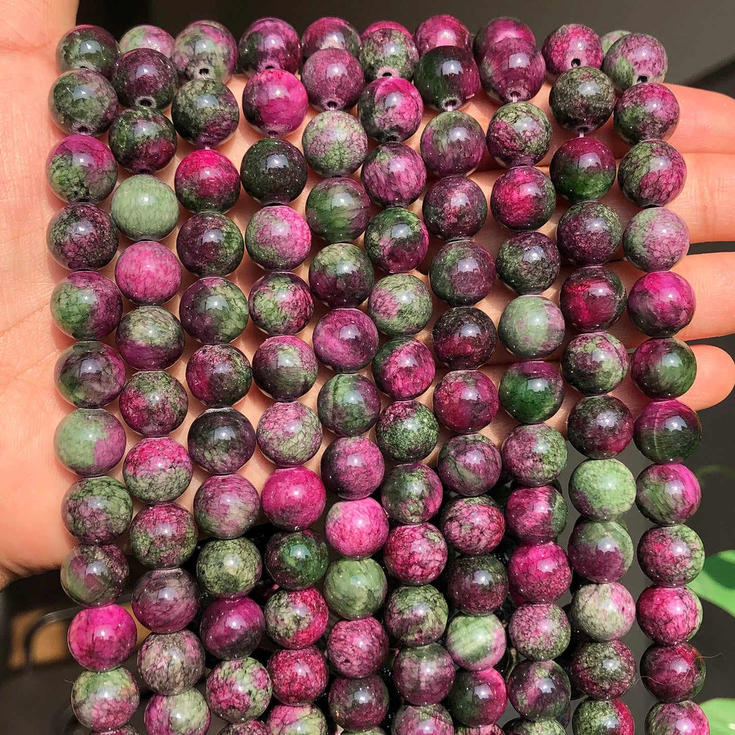 Armband aus Natursteinen – Handgefertigt & Energiegeladen | Perlengröße: ca. 4 oder 10 mm