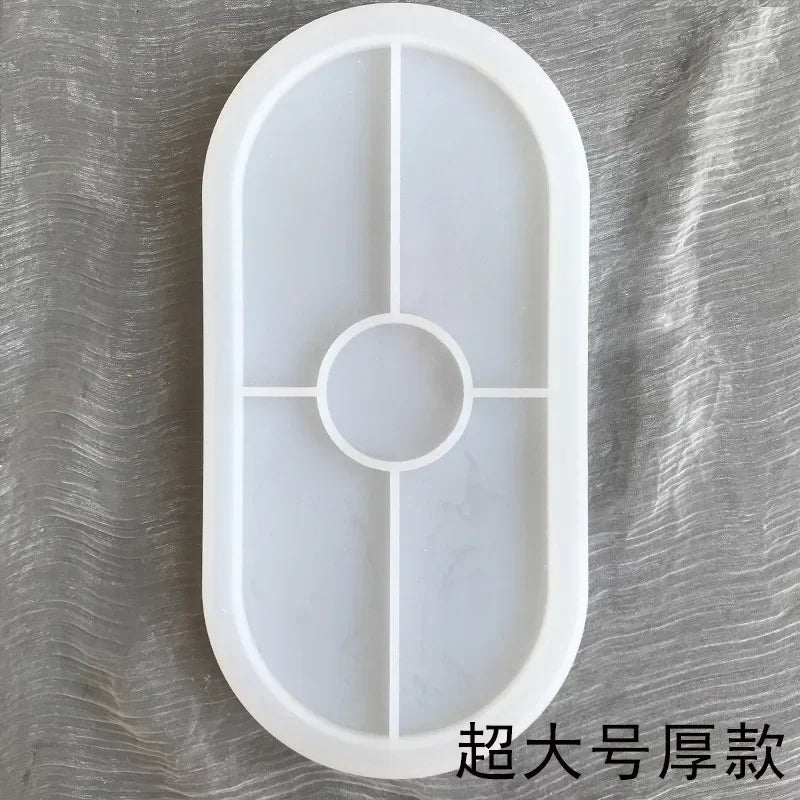 DIY Silikonform Tablett & Untersetzer – Polygon & Oval – Hochwertige Resin-Gießform für kreative Projekte