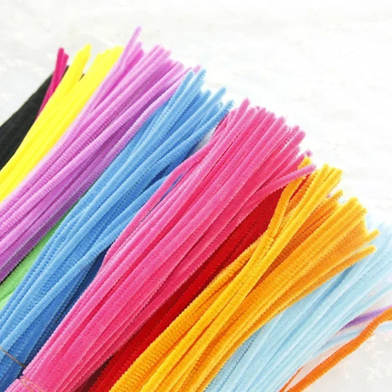 Bunte Pfeifenreiniger / Chenille Basteldrähte – Set für kreative DIY-Projekte (30cm)