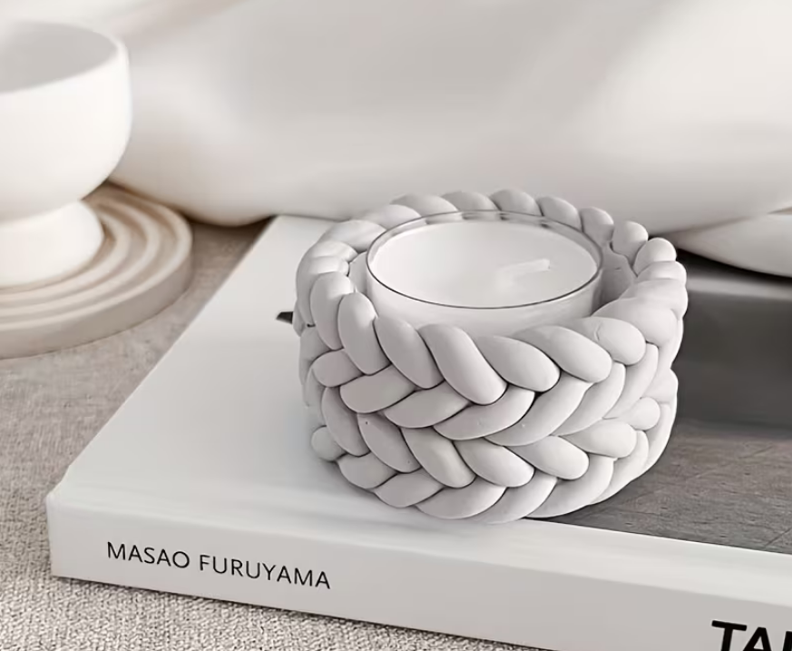 DIY Hanfseil-Kerzenhalter Silikonform – Geflochtenes Design für stilvolle Deko - DIY Hanfseil-Kerzenhalter Silikonform – Geflochtenes Design für stilvolle Deko - BTSCreativ