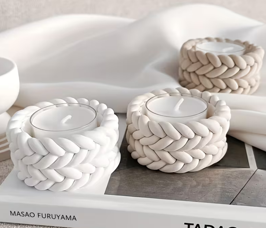 DIY Hanfseil-Kerzenhalter Silikonform – Geflochtenes Design für stilvolle Deko - DIY Hanfseil-Kerzenhalter Silikonform – Geflochtenes Design für stilvolle Deko - BTSCreativ