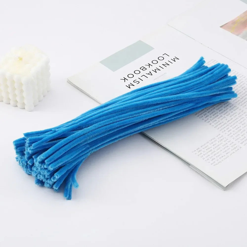 Bunte Pfeifenreiniger / Chenille Basteldrähte – Set für kreative DIY-Projekte (30cm)