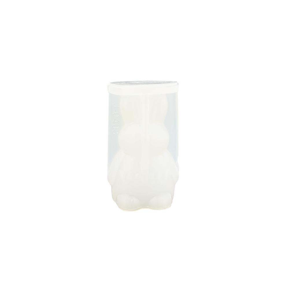 Silikonform für kreative DIY-Projekte – Hase klein – 9,2 cm x 5,2 cm x 4,5 cm - BTSCreativ