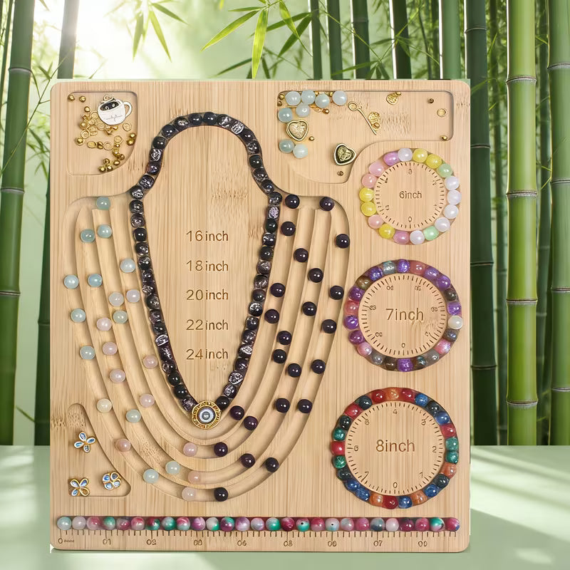 Bambus Perlenboard Set für Schmuckherstellung & Design - Bambus Perlenboard Set für Schmuckherstellung & Design - BTSCreativ