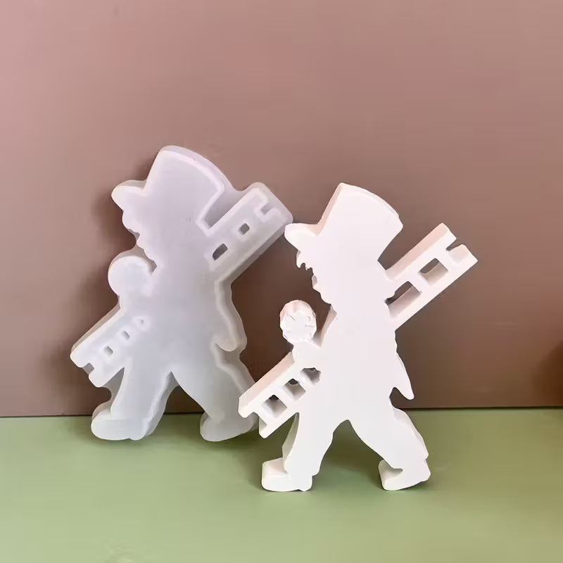 Silikonform Schornsteinfeger – DIY Desktop-Ornament Gießform - Silikonform Schornsteinfeger – DIY Desktop-Ornament Gießform - BTSCreativ