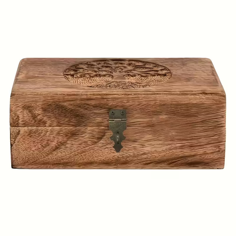 Dekorative Sammlerbox aus Paulownienholz – Vintage-Optik mit Flammenbehandlung - Dekorative Sammlerbox aus Paulownienholz – Vintage-Optik mit Flammenbehandlung - BTSCreativ